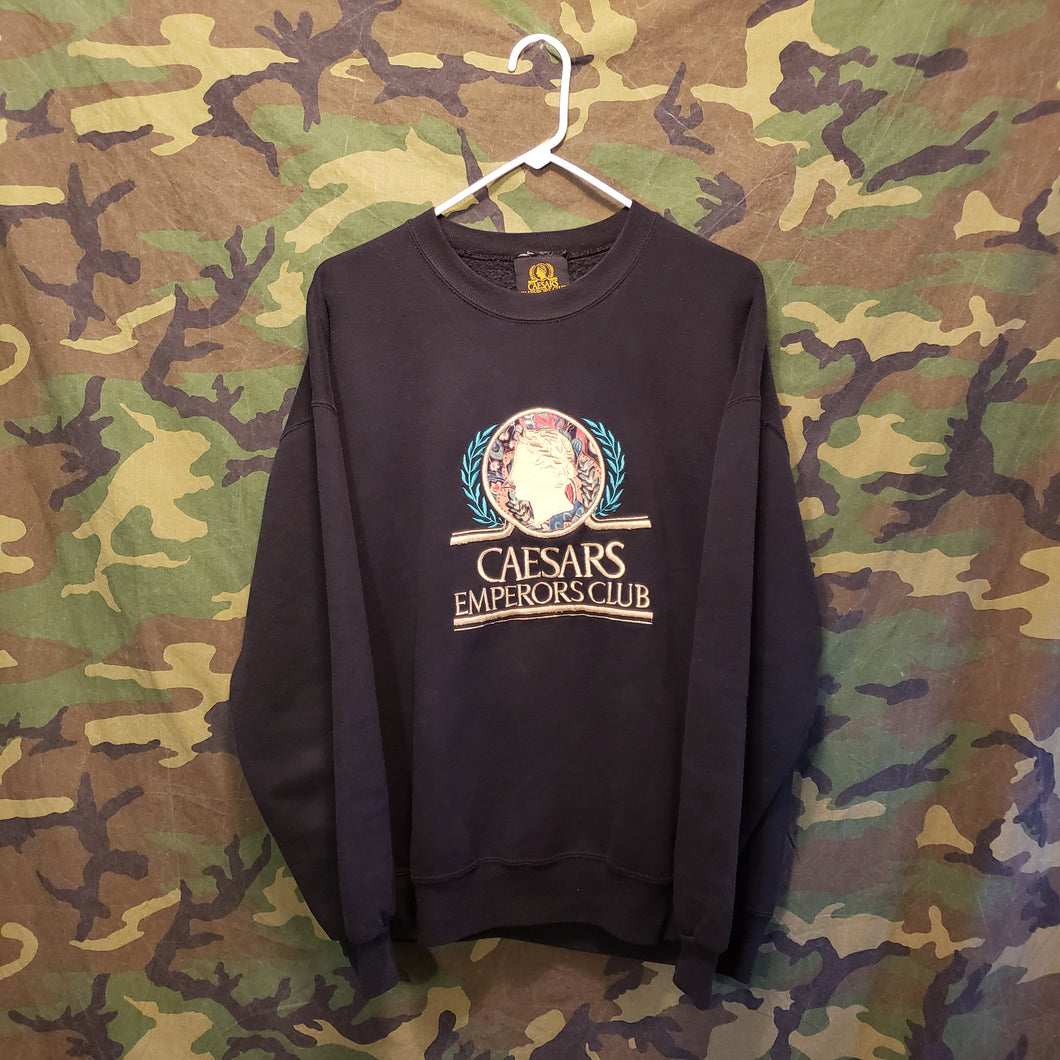 Rare Vintage Ceasars Emperors Club Crew Neck Cotton Sweater